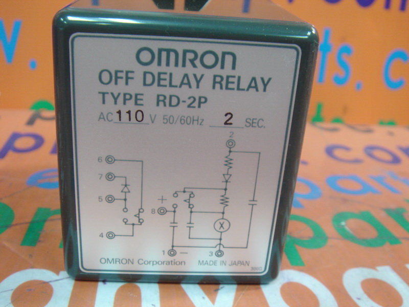 OMRON TIME DELAY RELAY RD2P TIME 2S 110V PLC DCS SERVO Control